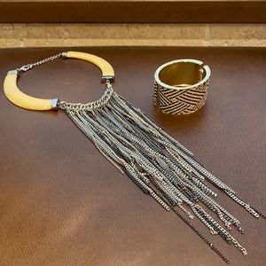 COPY - Necklace and cuff bracelet
